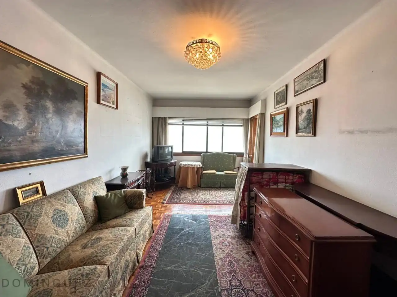 Sala d'estar de Pis en venda en Vigo  amb Calefacció, Parquet i Terrassa