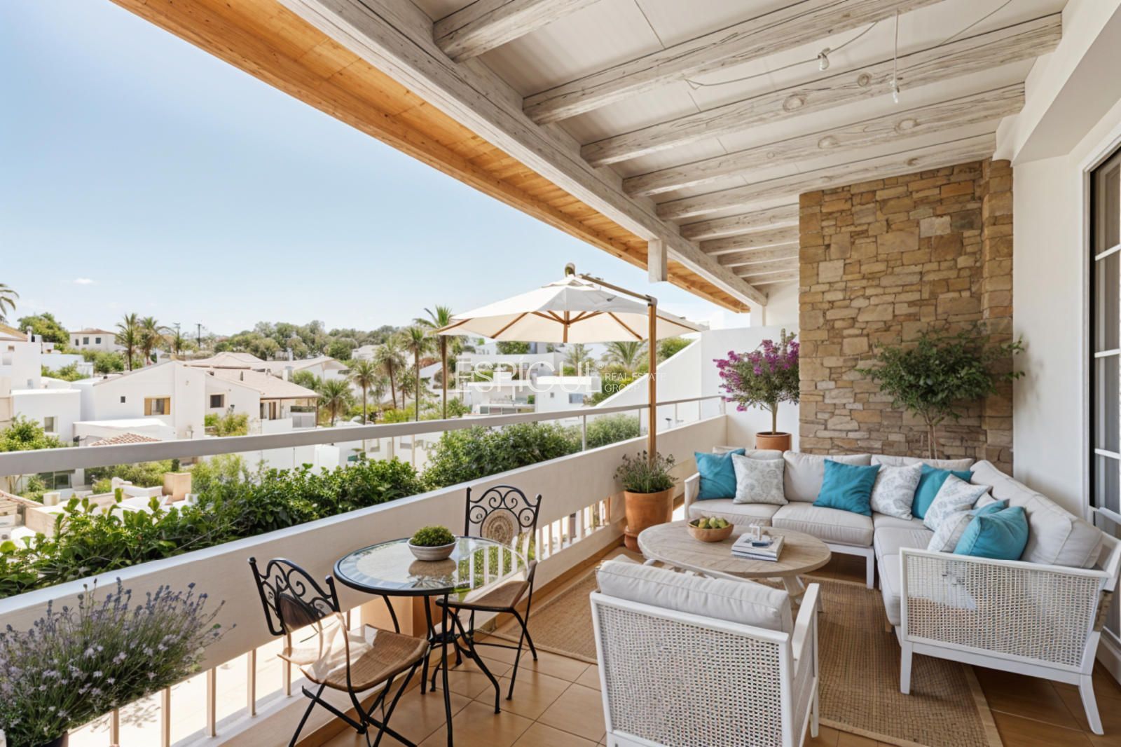 Terrace of Duplex for sale in Sant Cugat del Vallès  with Air Conditioner, Heating and Parquet flooring