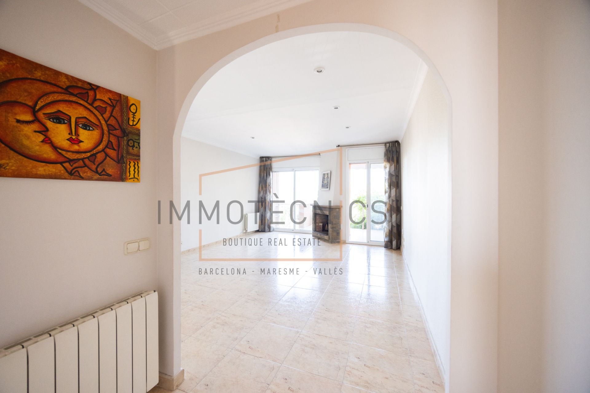 Living room of Flat for sale in Les Franqueses del Vallès  with Heating, Oven and Balcony