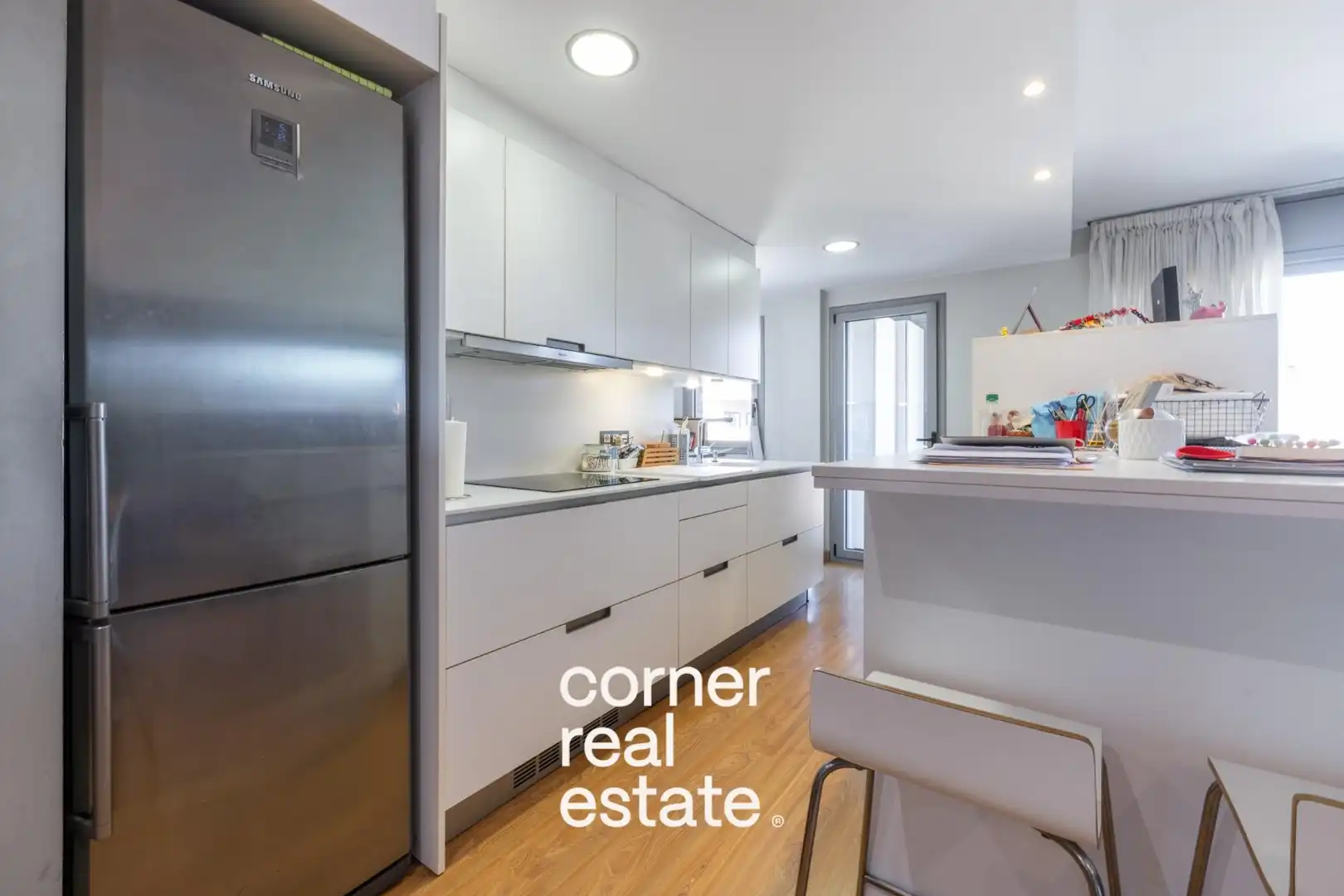 Cocina de Ático en venta en Sant Cugat del Vallès con Calefacción, Parquet y Terraza