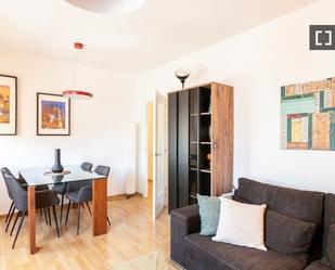 Sala d'estar de Pis de lloguer en  Barcelona Capital amb Aire condicionat, Calefacció i Moblat