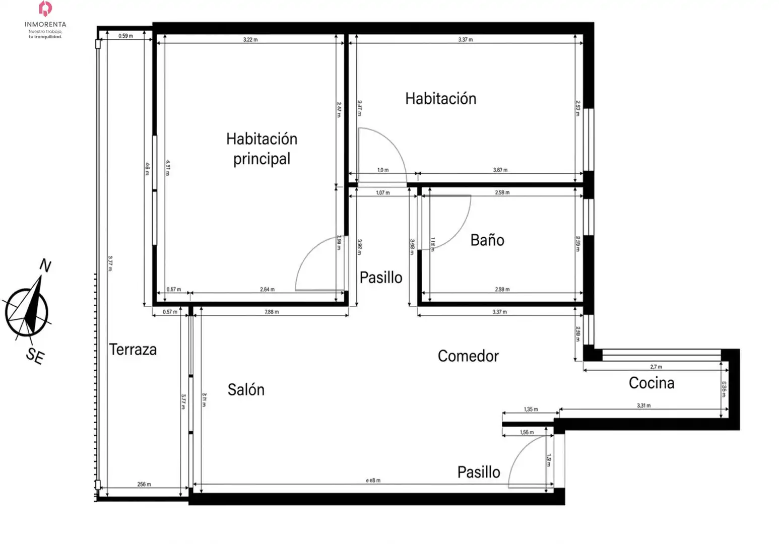 Piso de alquiler en Madrid con Calefacción, Jardín privado y Terraza
