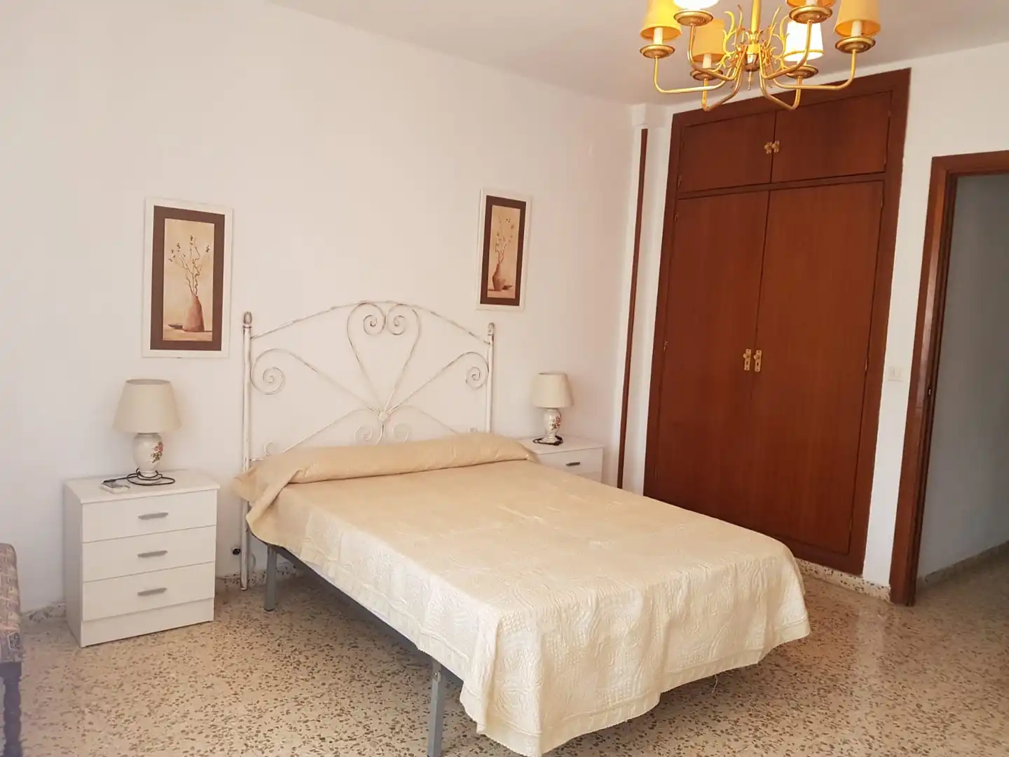 Schlafzimmer von Wohnung zur Miete in Cáceres mit Klimaanlage, Heizung und Terrasse