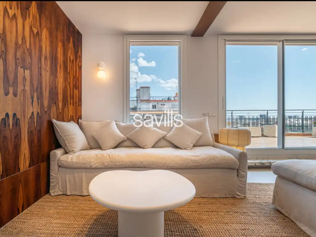 Wohnzimmer von Wohnungen zum Verkauf in Barcelona mit Klimaanlage, Möbliert und Balkon