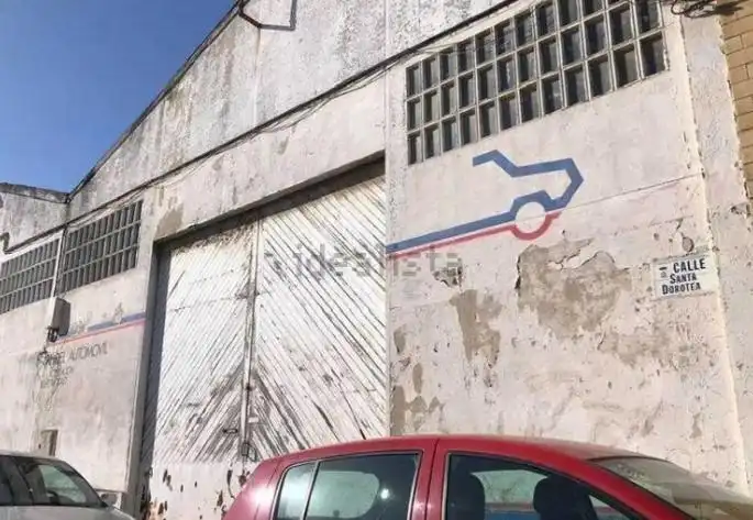 Vista exterior de Nave industrial en venta en Gijón 