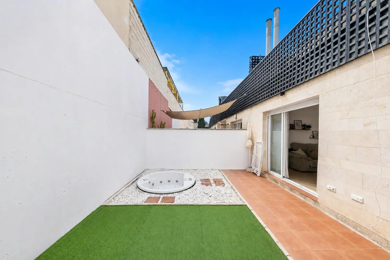 Terraza de Casa adosada en venta en Mijas con Jardín privado, Terraza y Trastero