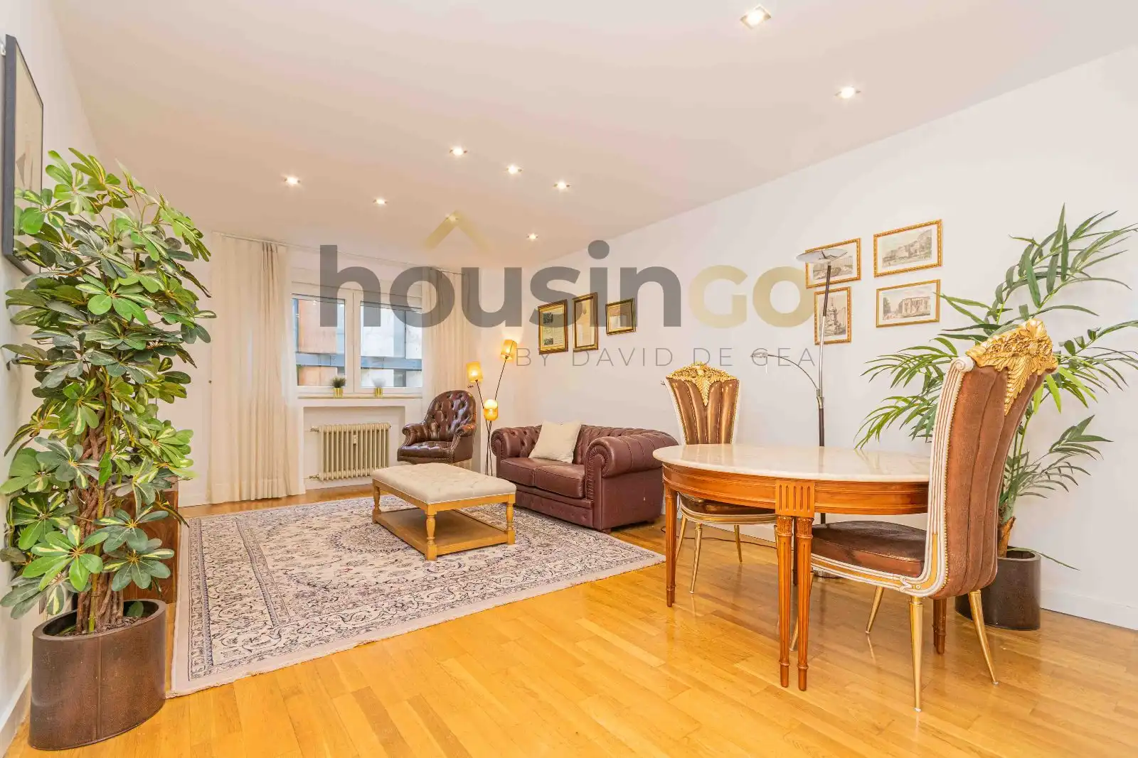 Sala d'estar de Apartament de lloguer en Madrid amb Aire condicionat, Calefacció i Moblat