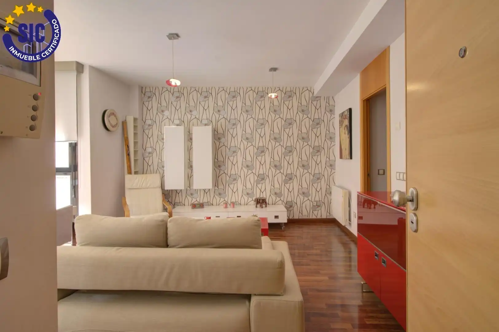 Sala de estar de Piso en venta en Almenara con Parquet, Trastero y Amueblado