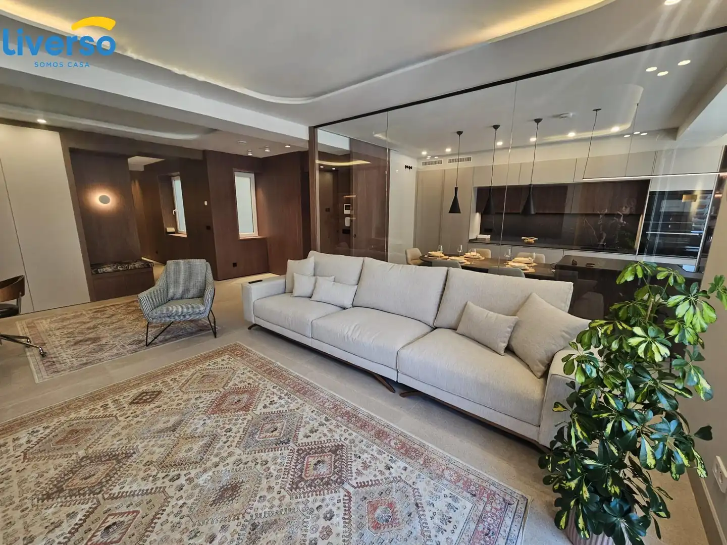 Living room of Flat for rent in Burgos  with Heating, Storage room and Furnished