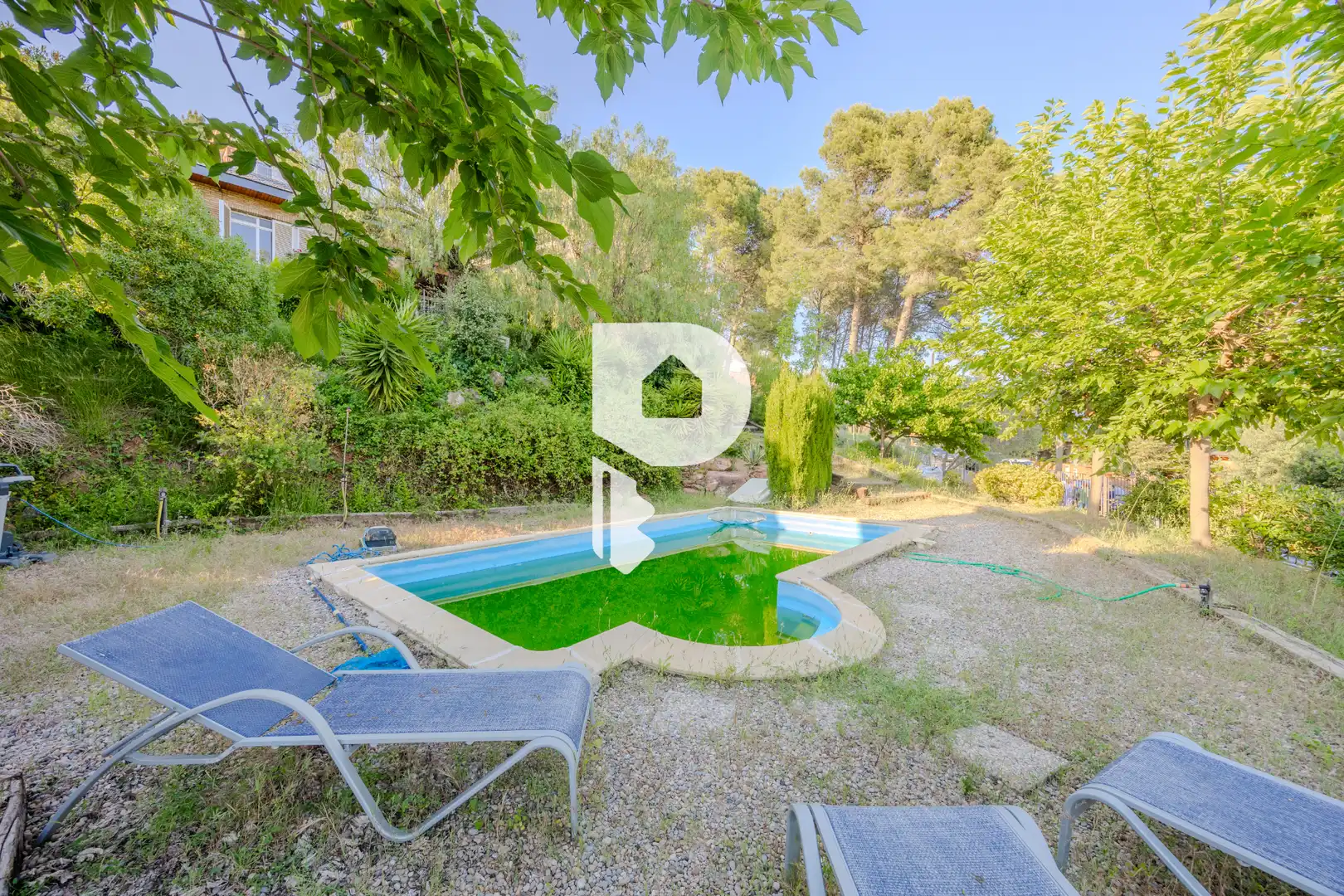 Garden of Houses for sale in Pallejà  with Air Conditioner, Heating and Private garden