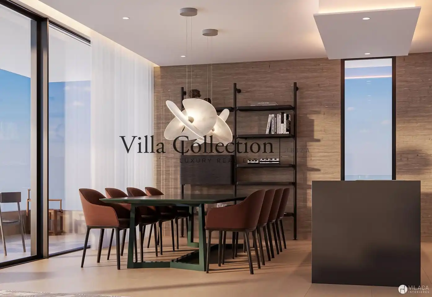 Dining room of Houses for sale in Santa Eulària des Riu  with Air Conditioner, Heating and Terrace