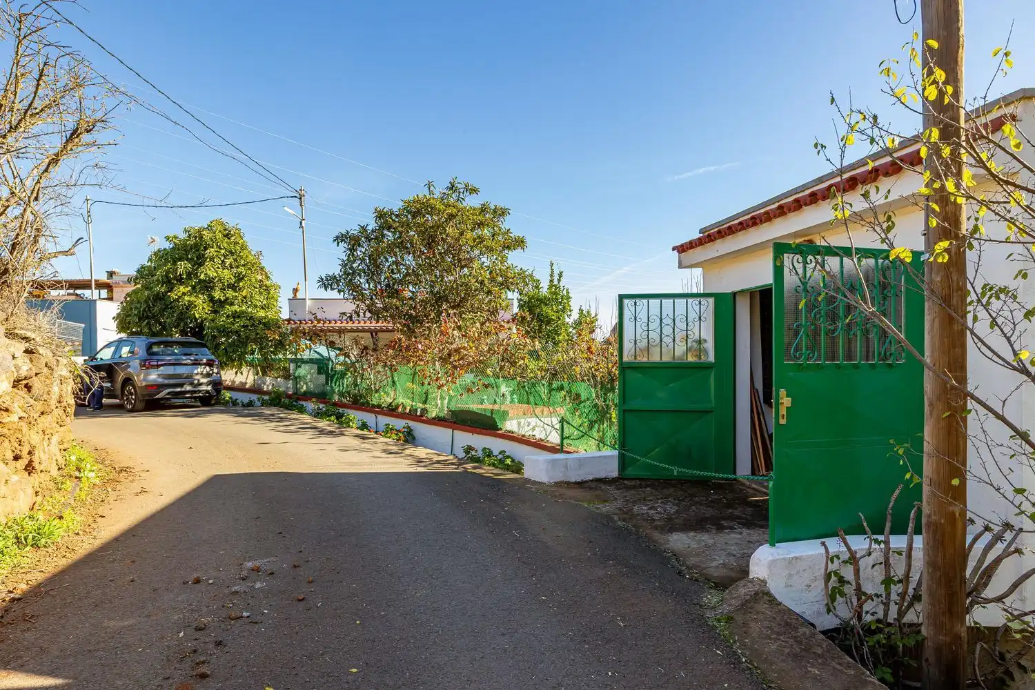 Vista exterior de Casa o xalet en venda en Vega de San Mateo amb Jardí privat i Terrassa