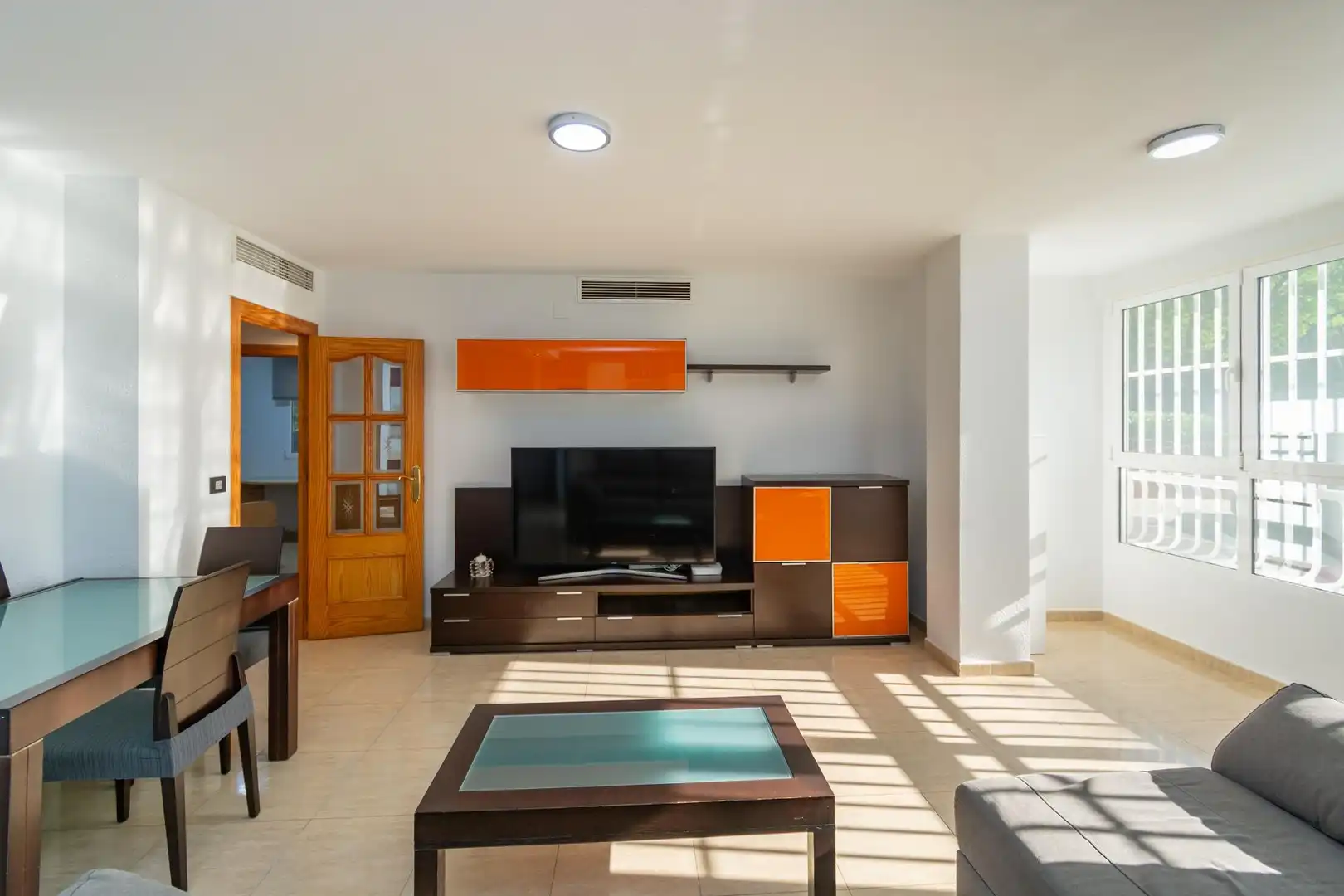 Sala de estar de Piso en venta en Cartagena con Aire acondicionado, Trastero y Amueblado