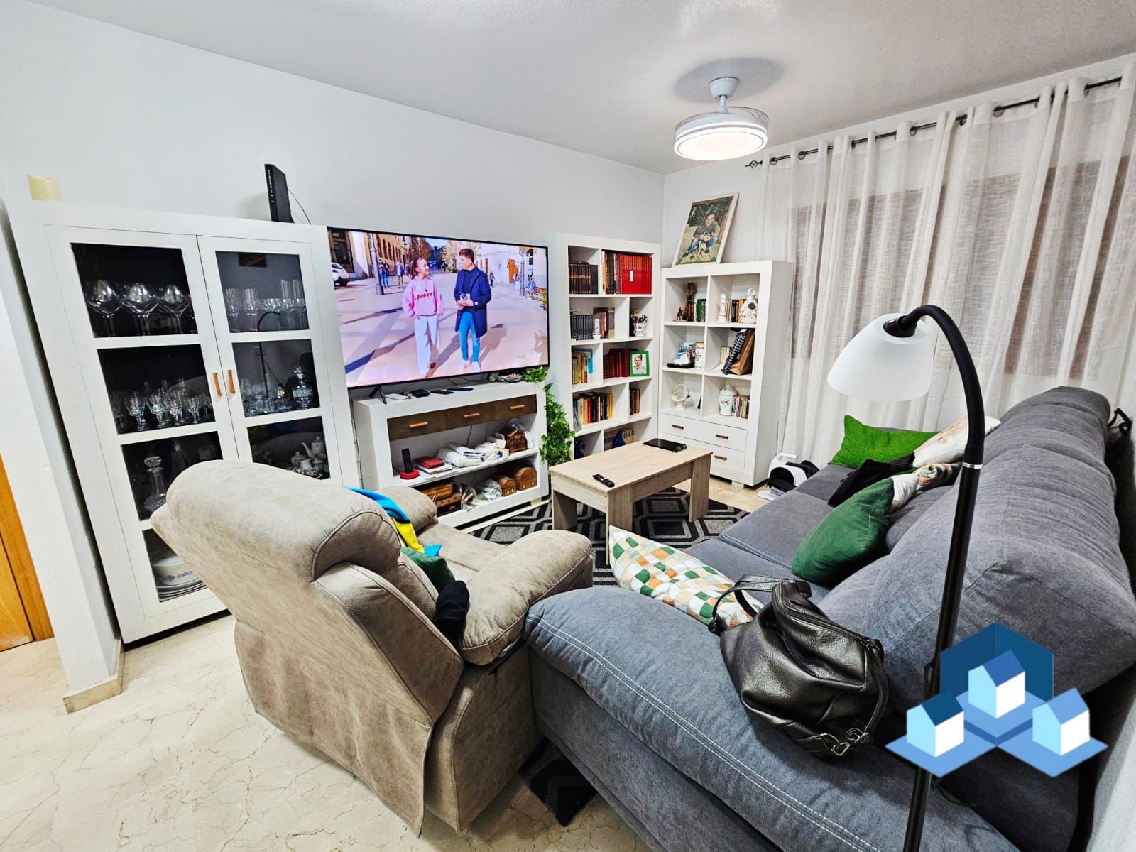 Wohnzimmer von Wohnungen zum Verkauf in Lorca mit Klimaanlage, Heizung und Möbliert