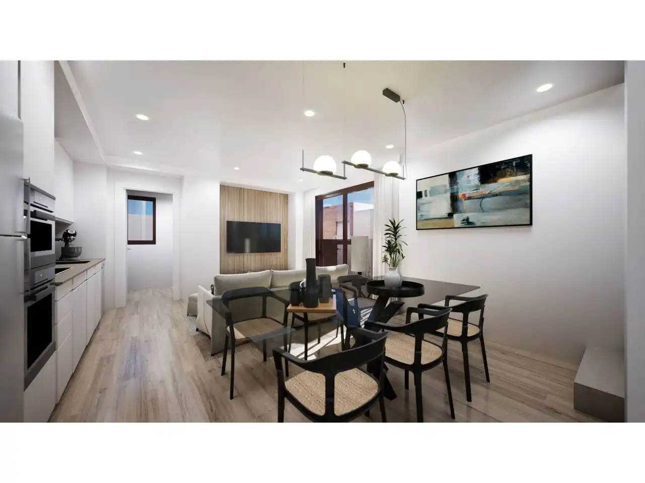 Wohnzimmer von Maisonette zum Verkauf in Terrassa mit Klimaanlage, Heizung und Parkett