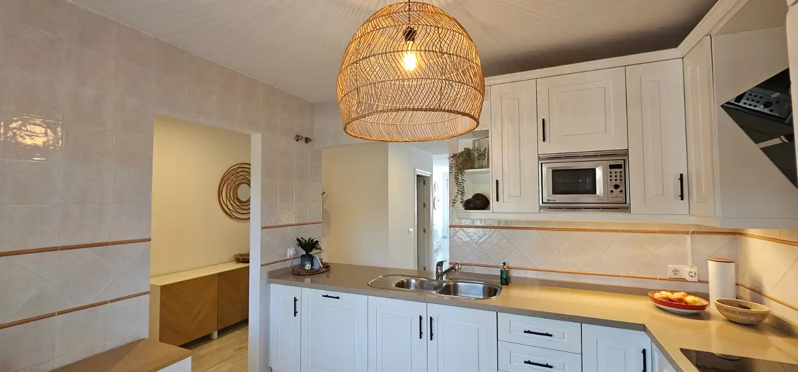 Cocina de Casa adosada de alquiler en Alhaurín de la Torre con Aire acondicionado, Jardín privado y Terraza