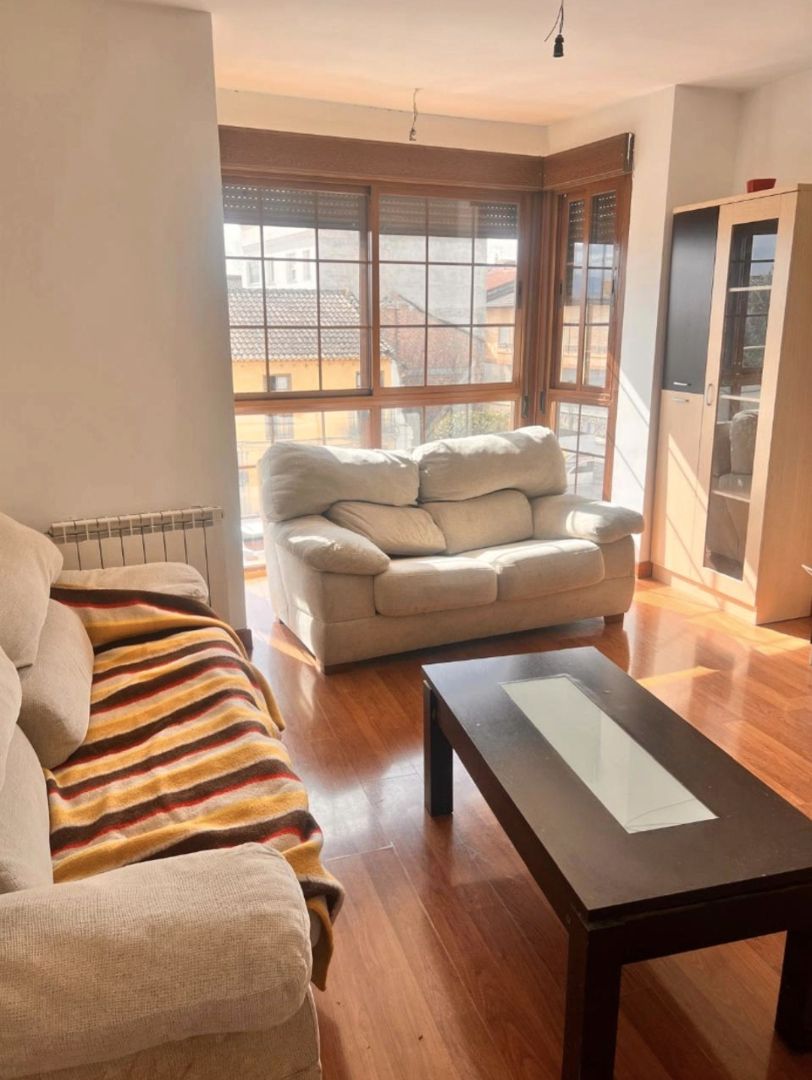 Living room of Flat for sale in Las Gabias  with Terrace, Furnished and Balcony