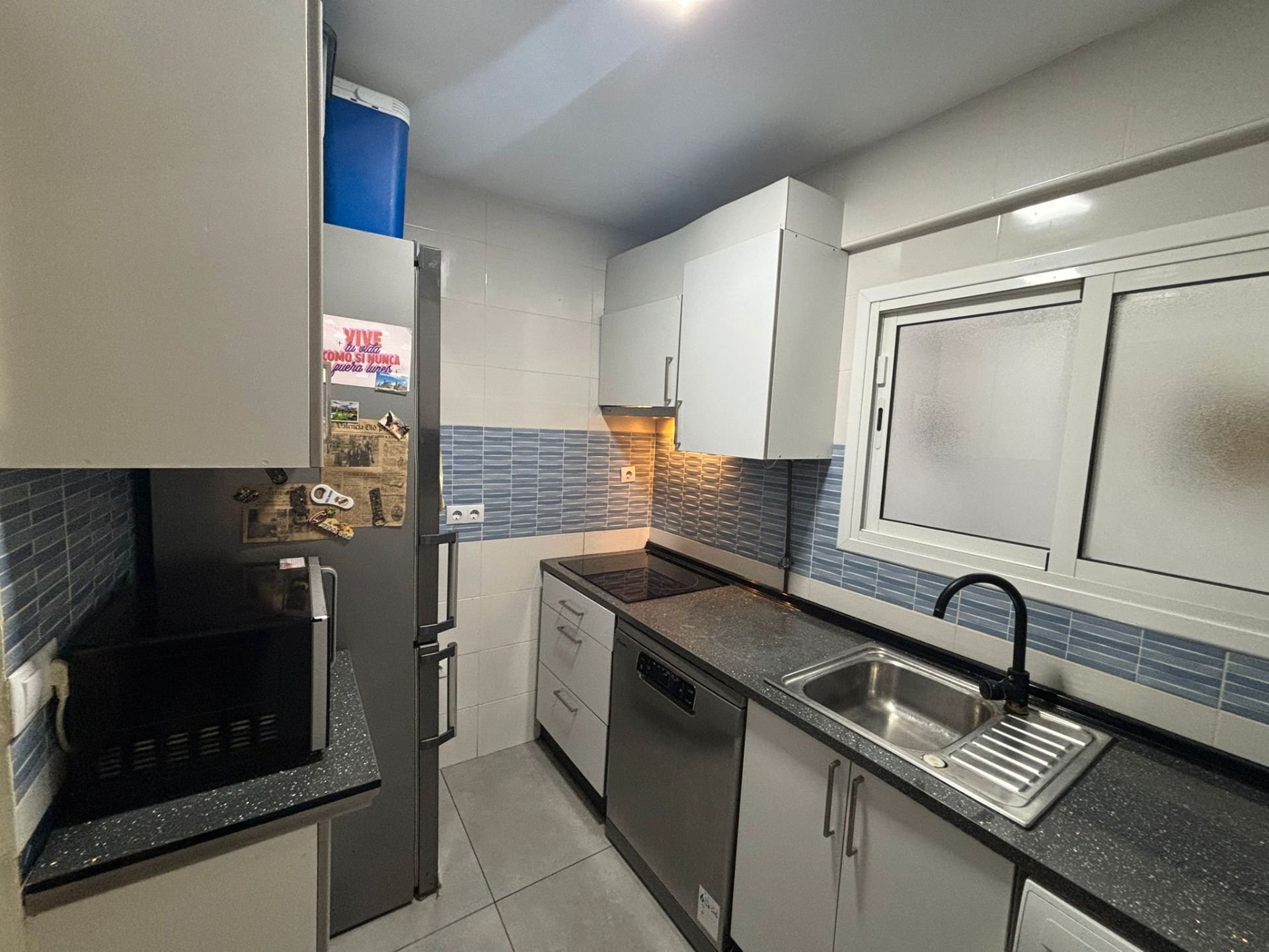 Kitchen of Flat for sale in  Valencia Capital  with Air Conditioner and Balcony