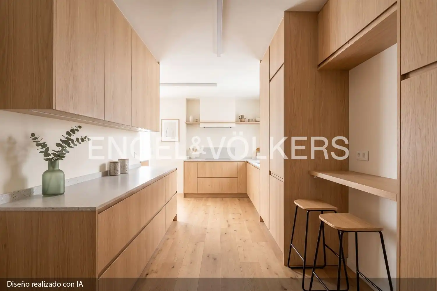 Kitchen of Flat for sale in Valencia  with Air Conditioner, Heating and Balcony