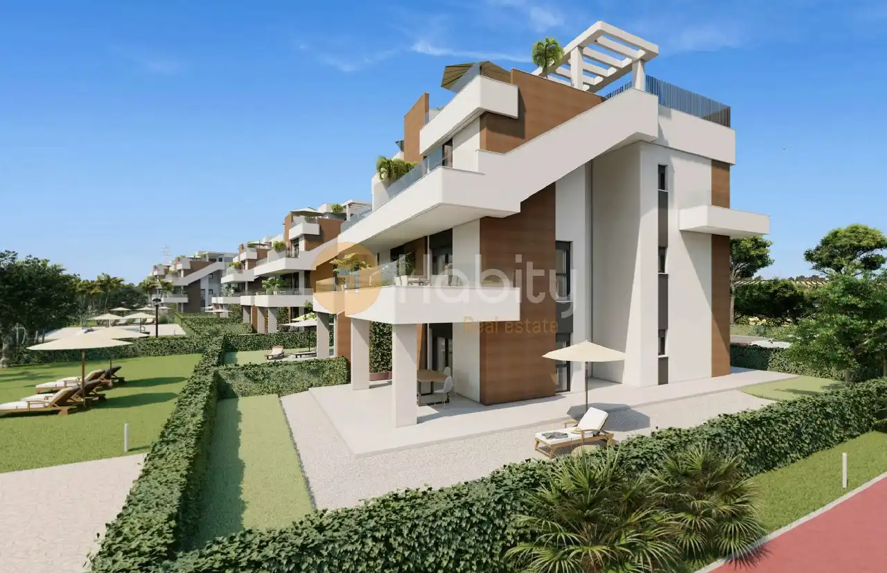 Jardí de Apartament en venda en Fuente Álamo de Murcia amb Aire condicionat, Calefacció i Jardí privat