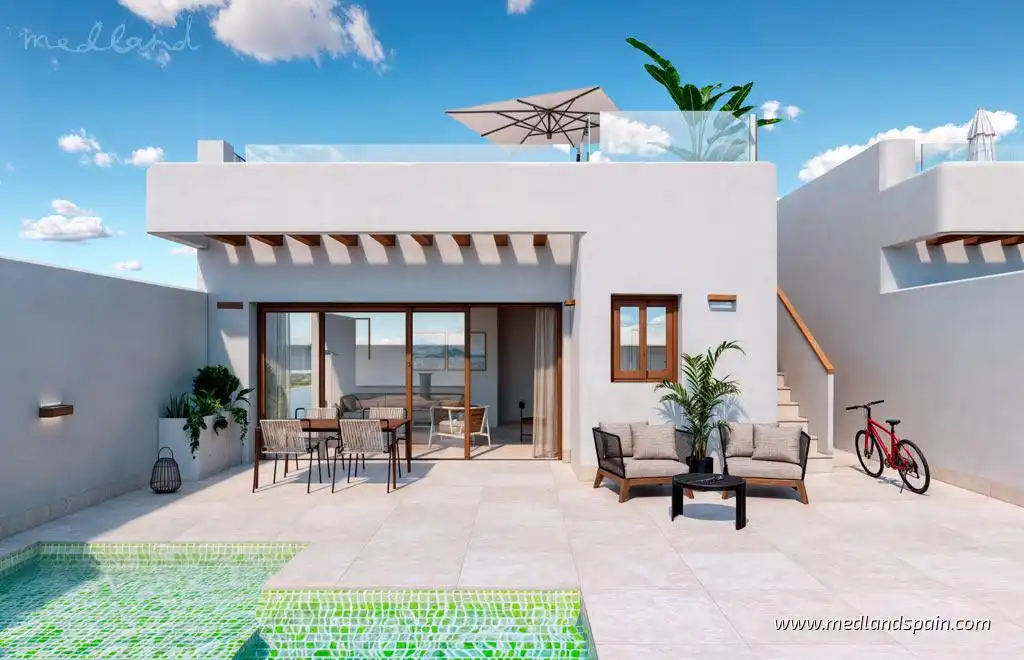 Terrassa de Casa o xalet en venda en Torre-Pacheco amb Jardí privat, Terrassa i Piscina
