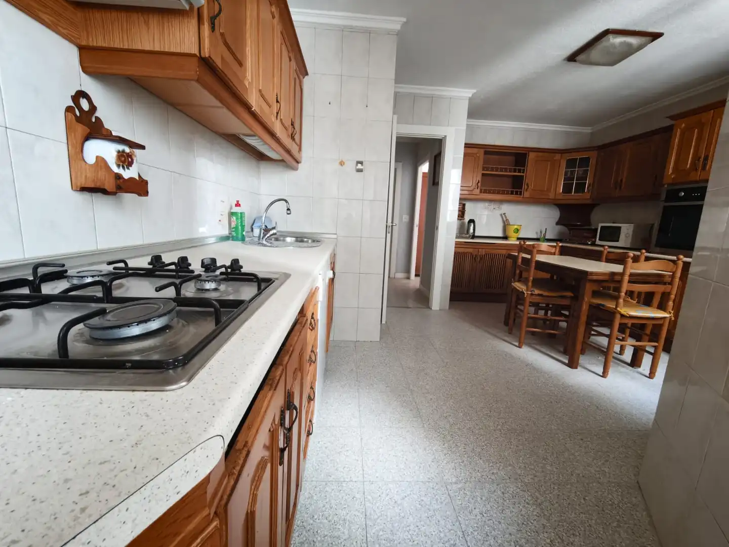 Kitchen of Flat for rent in Albacete  with Heating, Furnished and Balcony