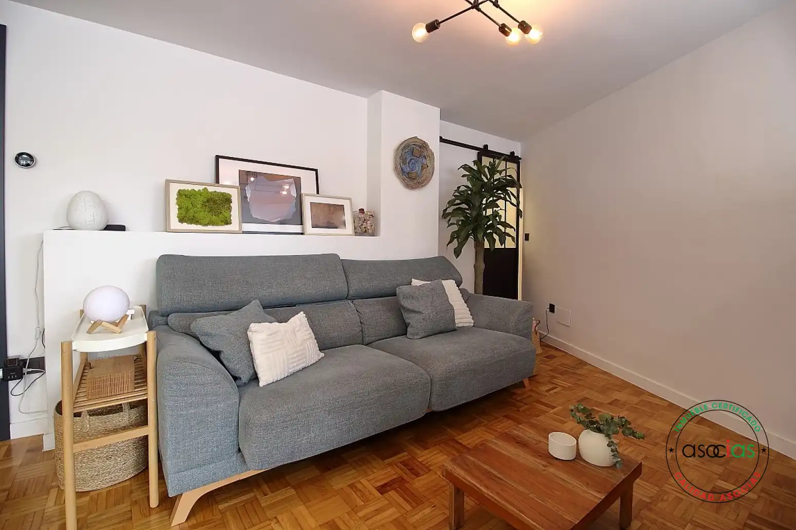 Sala de estar de Ático en venta en Gijón  con Calefacción, Parquet y Terraza
