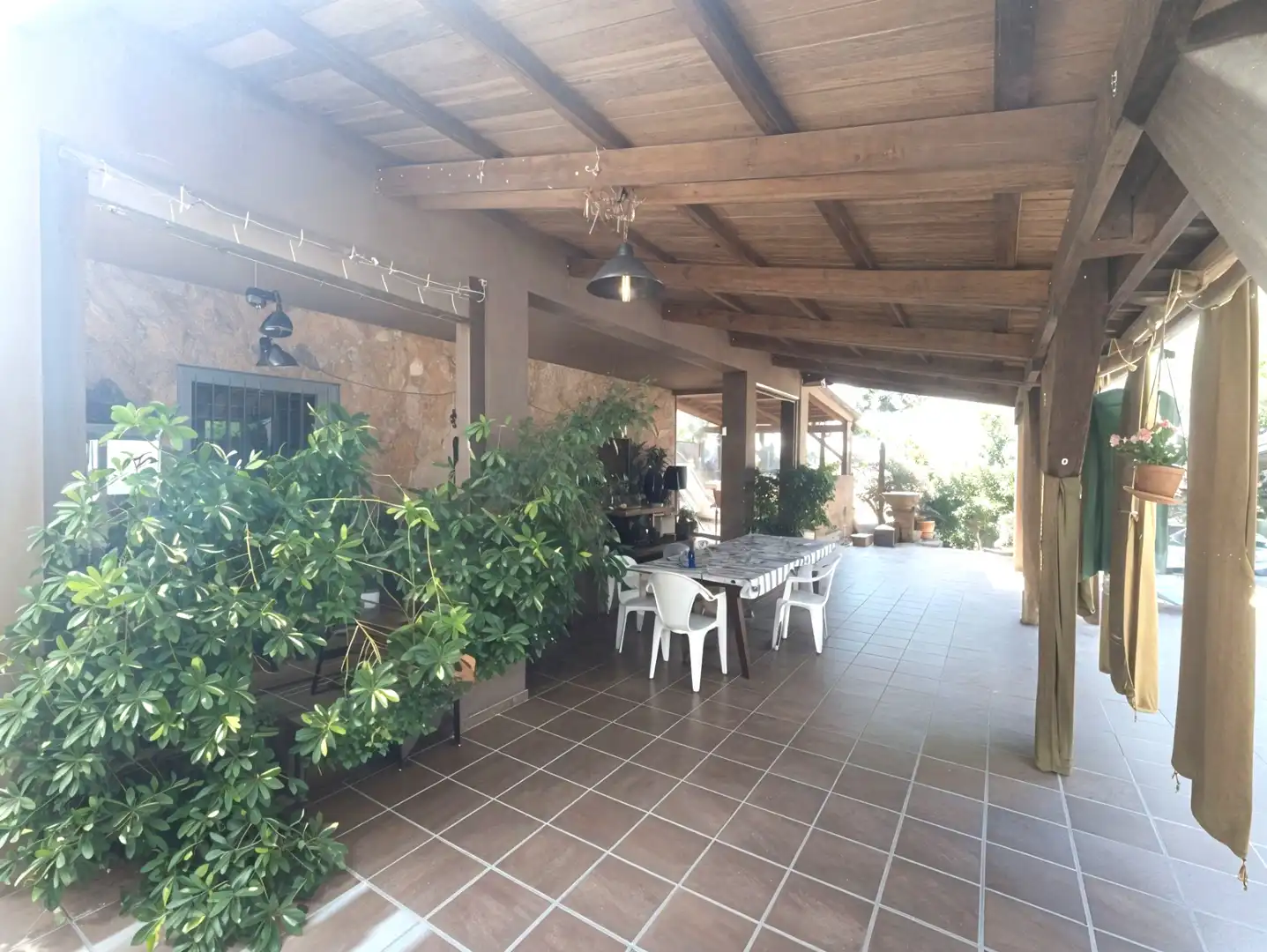 Terrassa de Finca rústica en venda en Puebla de Sancho Pérez amb Aire condicionat, Jardí privat i Traster