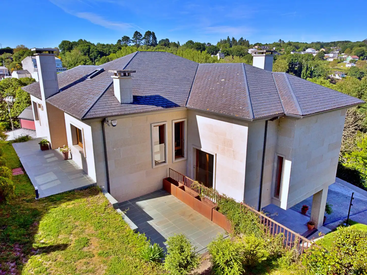 Vista exterior de Casa o chalet en venta en Lugo con Aire acondicionado, Calefacción y Jardín privado