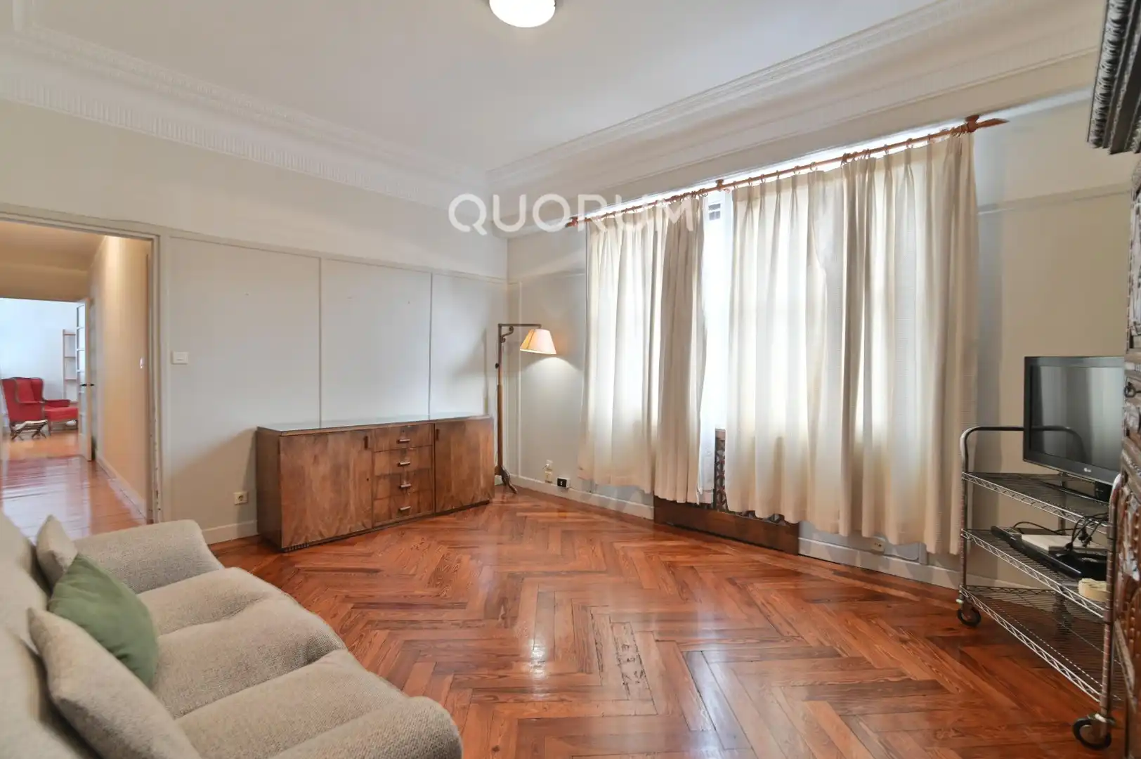Sala d'estar de Pis de lloguer en Bilbao  amb Calefacció i Moblat