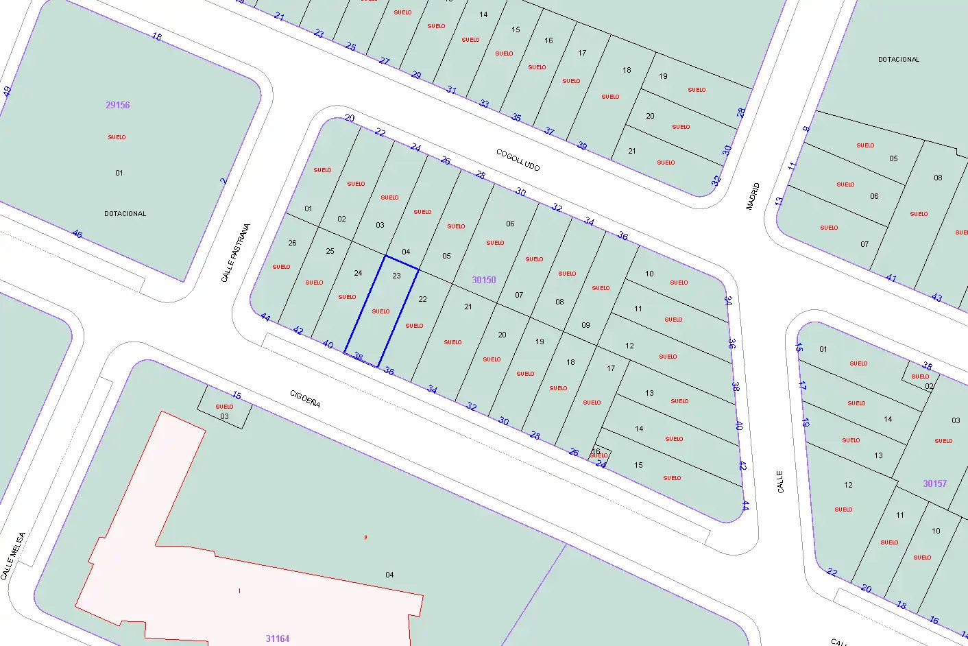 Residential land for sale in Calle Cigüeña