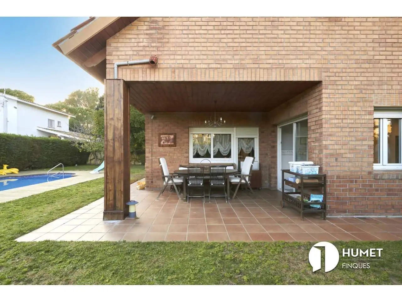 Garden of Houses for sale in Sant Cugat del Vallès  with Air Conditioner, Heating and Private garden