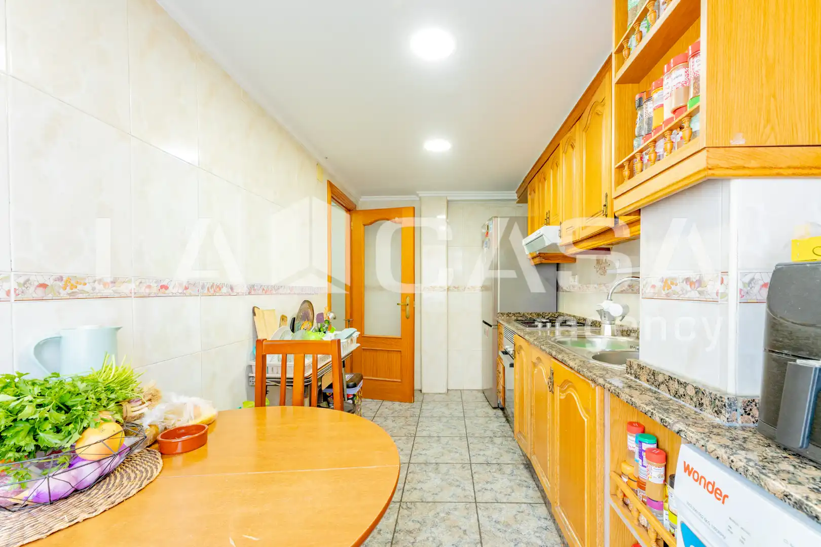 Küche von Wohnung zur Miete in Valencia mit Klimaanlage, Möbliert und Balkon