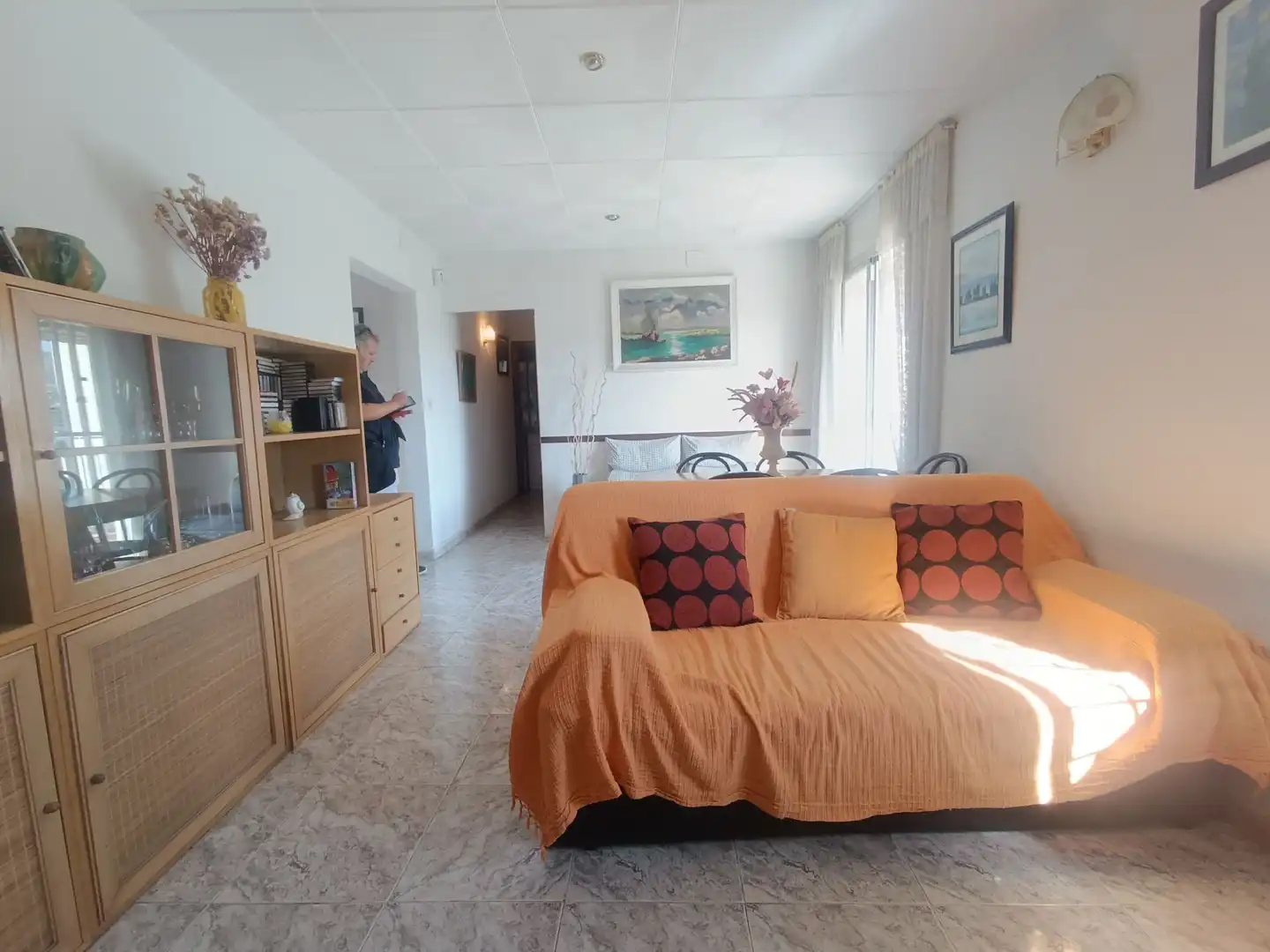 Wohnzimmer von Wohnung zum Verkauf in Montgat mit Terrasse