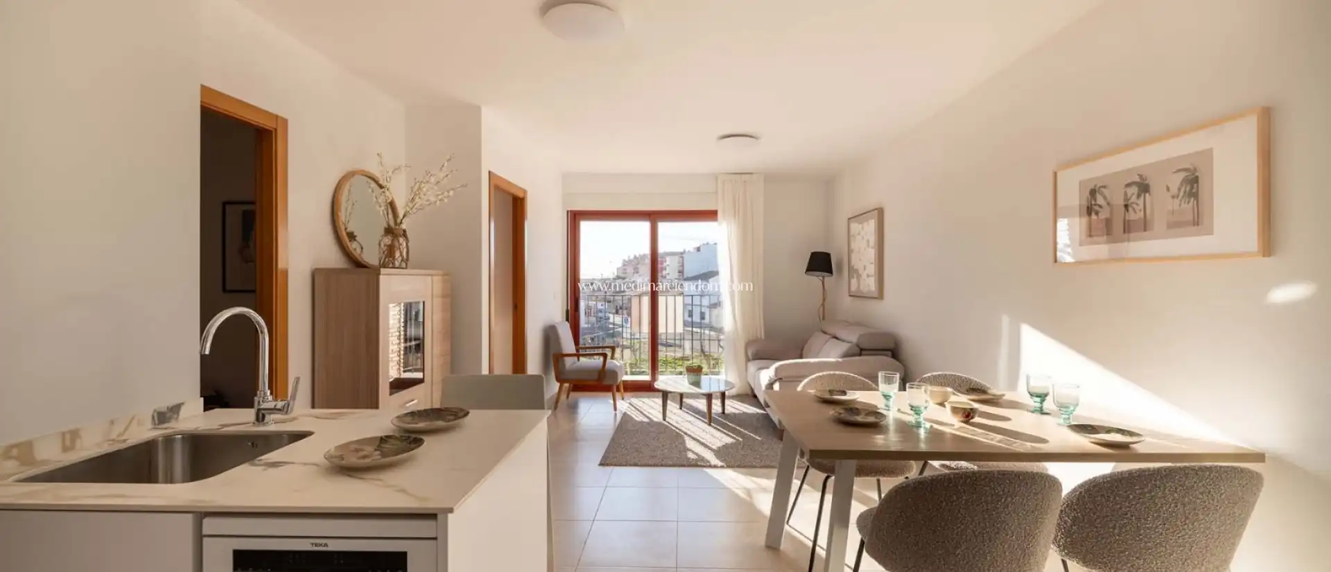 Sala de estar de Apartamento en venta en Murcia con Aire acondicionado, Calefacción y Terraza