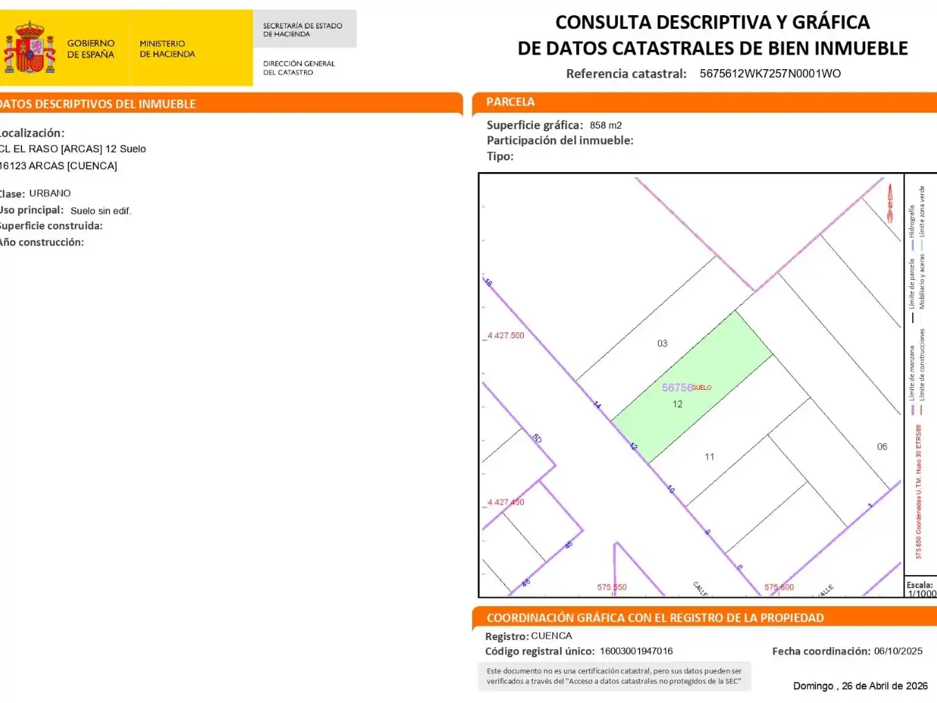 Residencial en venda en Arcas del Villar