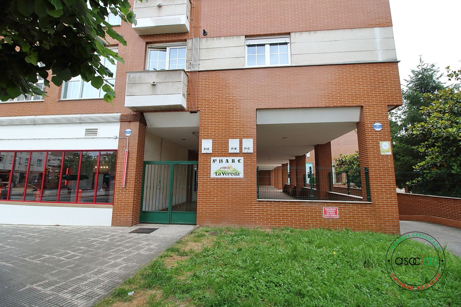 Exterior view of Flat for sale in Gijón   with Heating, Private garden and Parquet flooring