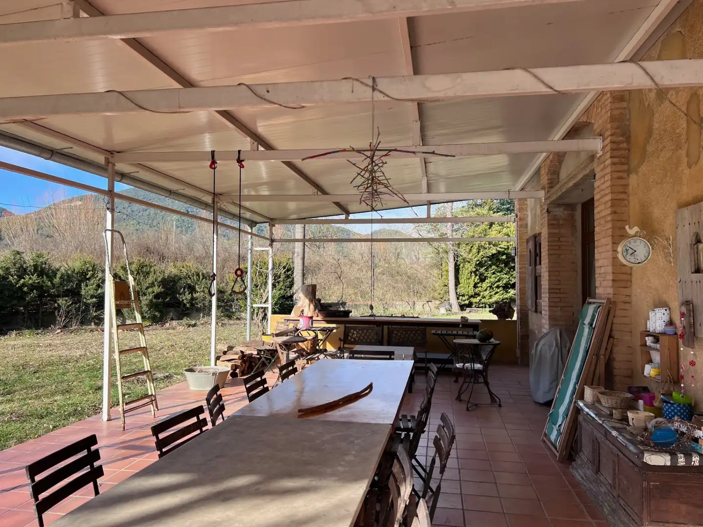 Terrassa de Finca rústica en venda en Mieres (Girona) amb Aire condicionat, Jardí privat i Parquet