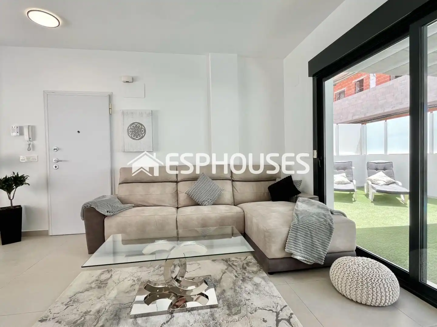 Sala de estar de Casa o chalet en venta en Guardamar del Segura con Aire acondicionado, Trastero y Piscina