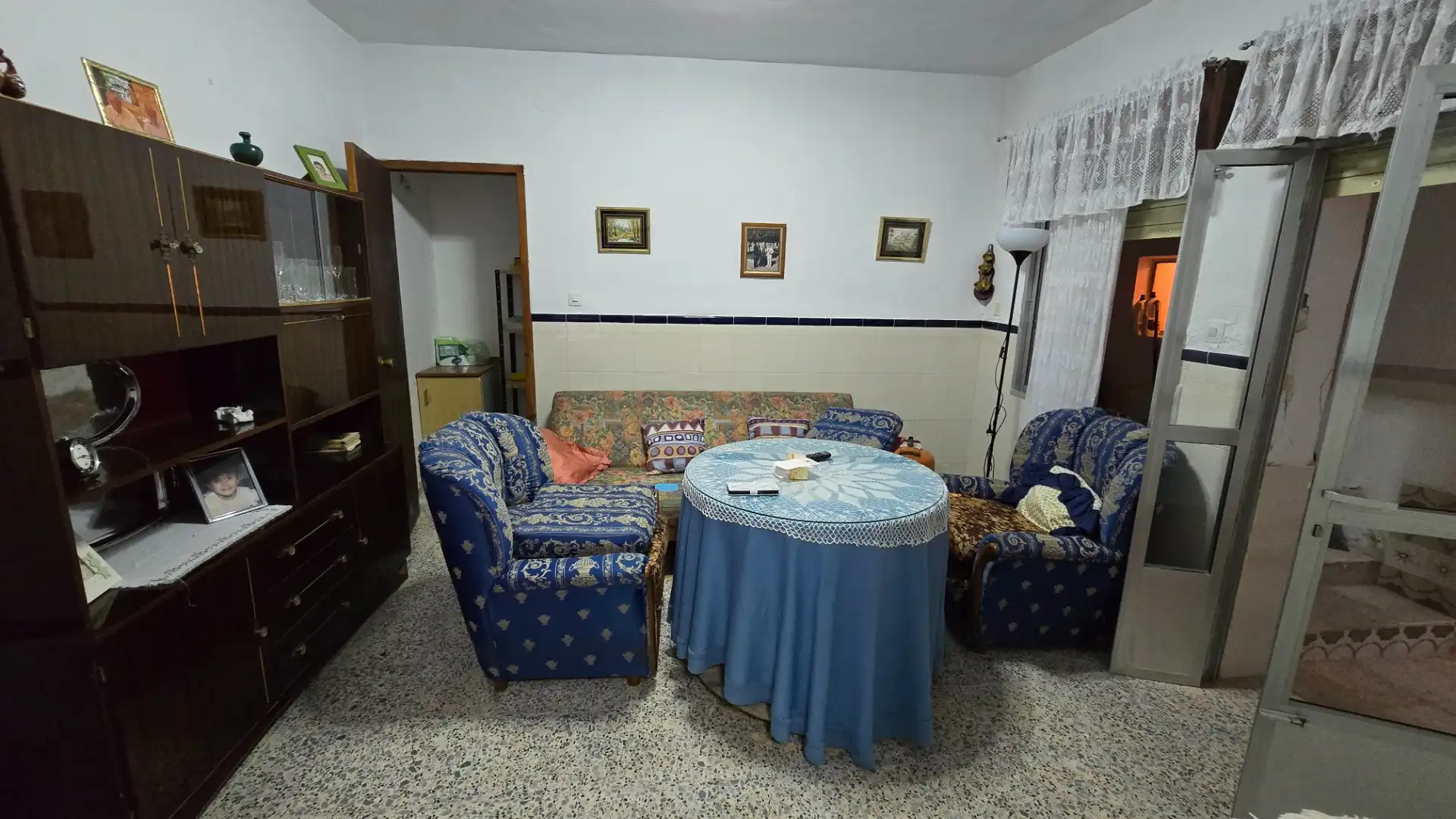 Sala de estar de Casa o chalet en venta en Navas del Madroño con Terraza