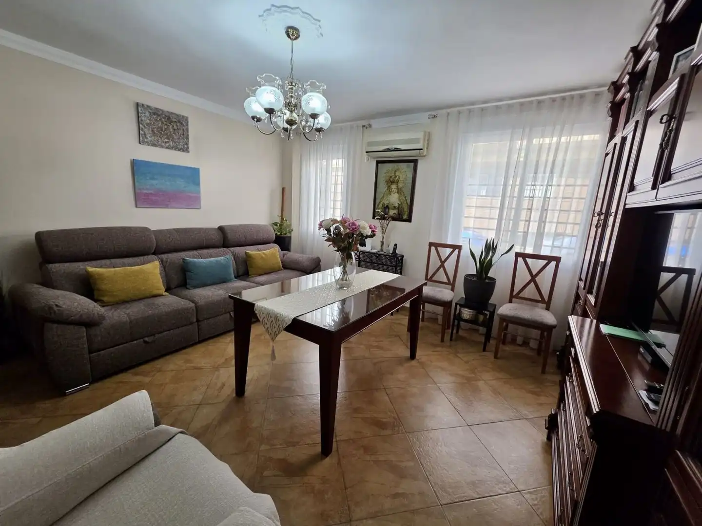 Sala de estar de Piso en venta en Carmona con Aire acondicionado