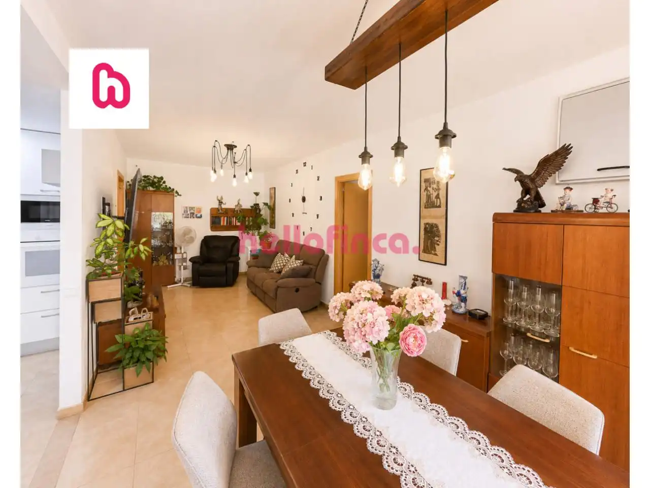 Wohnzimmer von Wohnung zum Verkauf in Sant Celoni mit Klimaanlage, Heizung und Balkon
