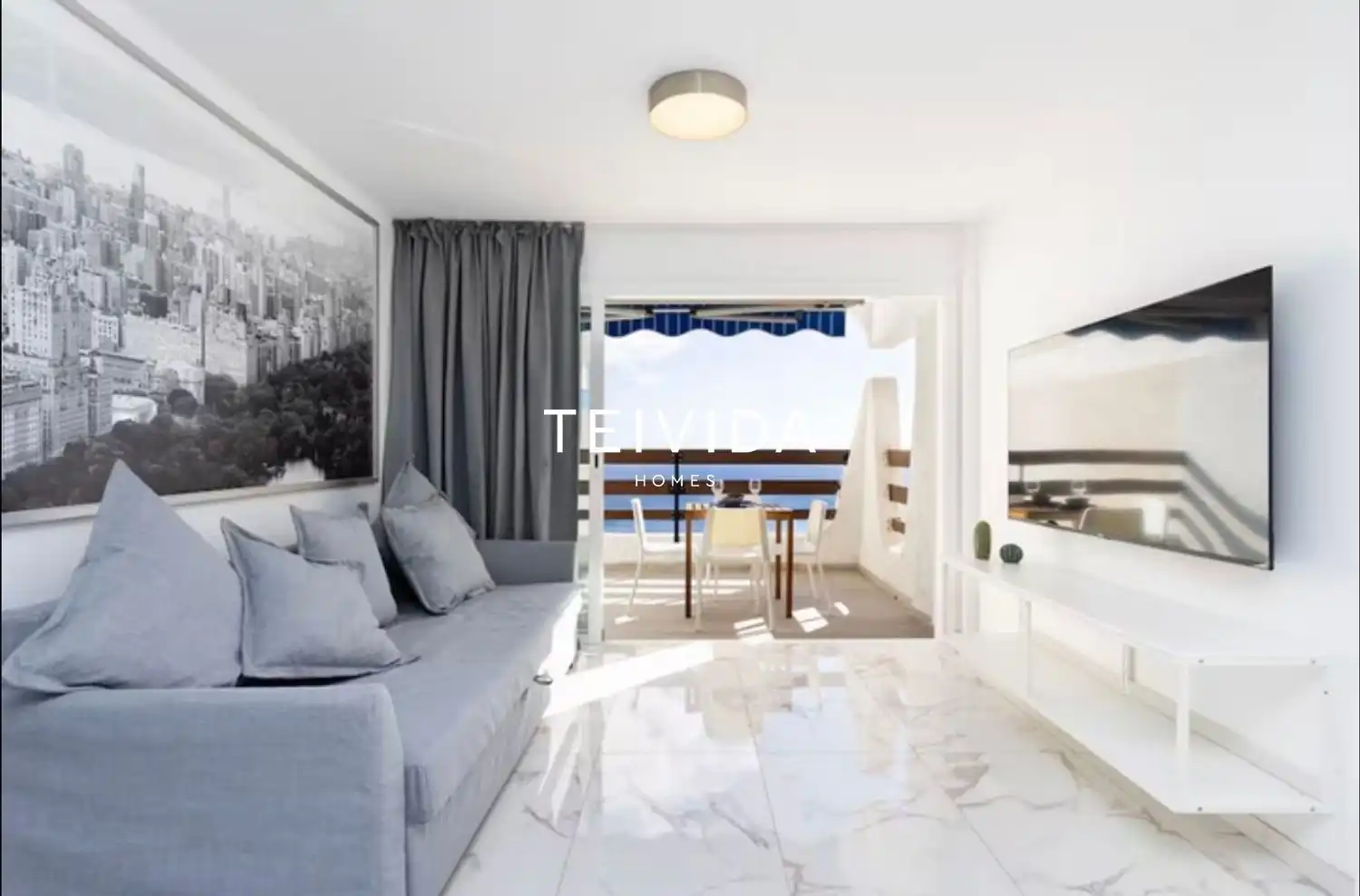Sala de estar de Piso en venta en El Rosario con Terraza y Amueblado
