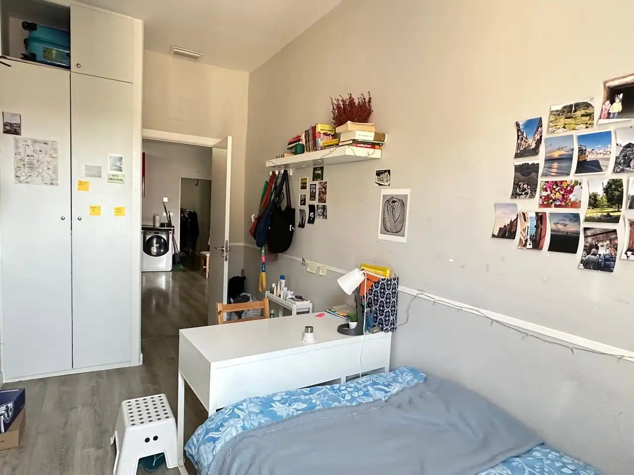 Schlafzimmer von Wohnung zur Miete in Madrid mit Klimaanlage, Möbliert und Balkon