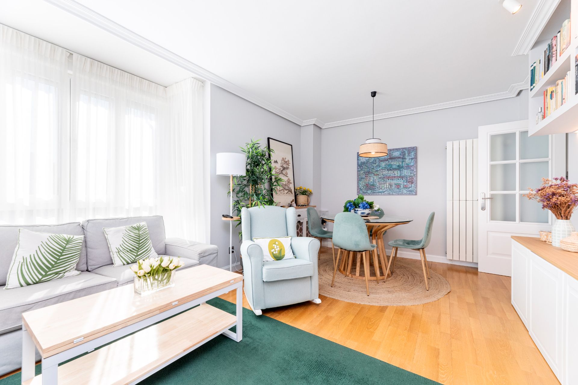 Living room of Flat for sale in  Madrid Capital  with Air Conditioner