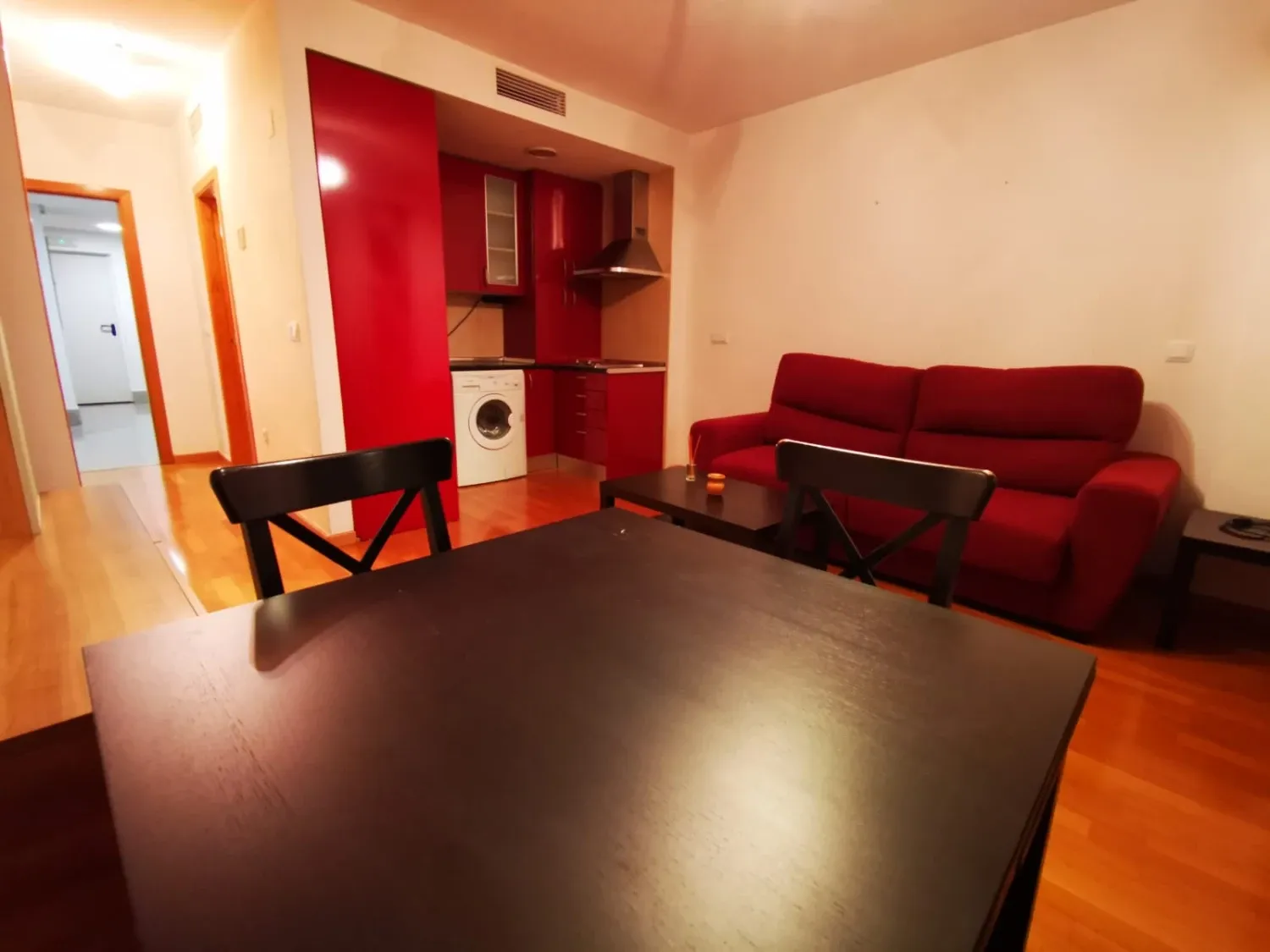 Sala d'estar de Estudi de lloguer en  Murcia Capital amb Aire condicionat, Traster i Moblat