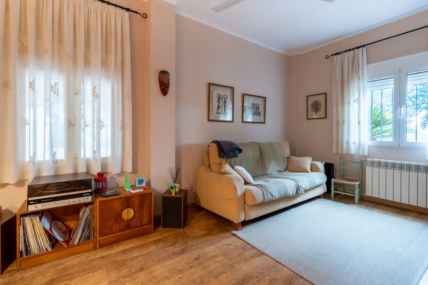 Sala de estar de Casa o chalet en venta en Santa Bàrbara con Calefacción, Jardín privado y Terraza