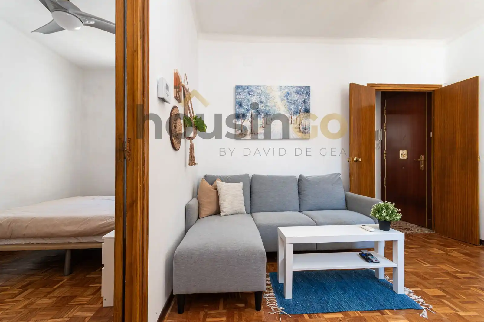 Sala de estar de Piso de alquiler en Madrid con Aire acondicionado, Calefacción y Parquet