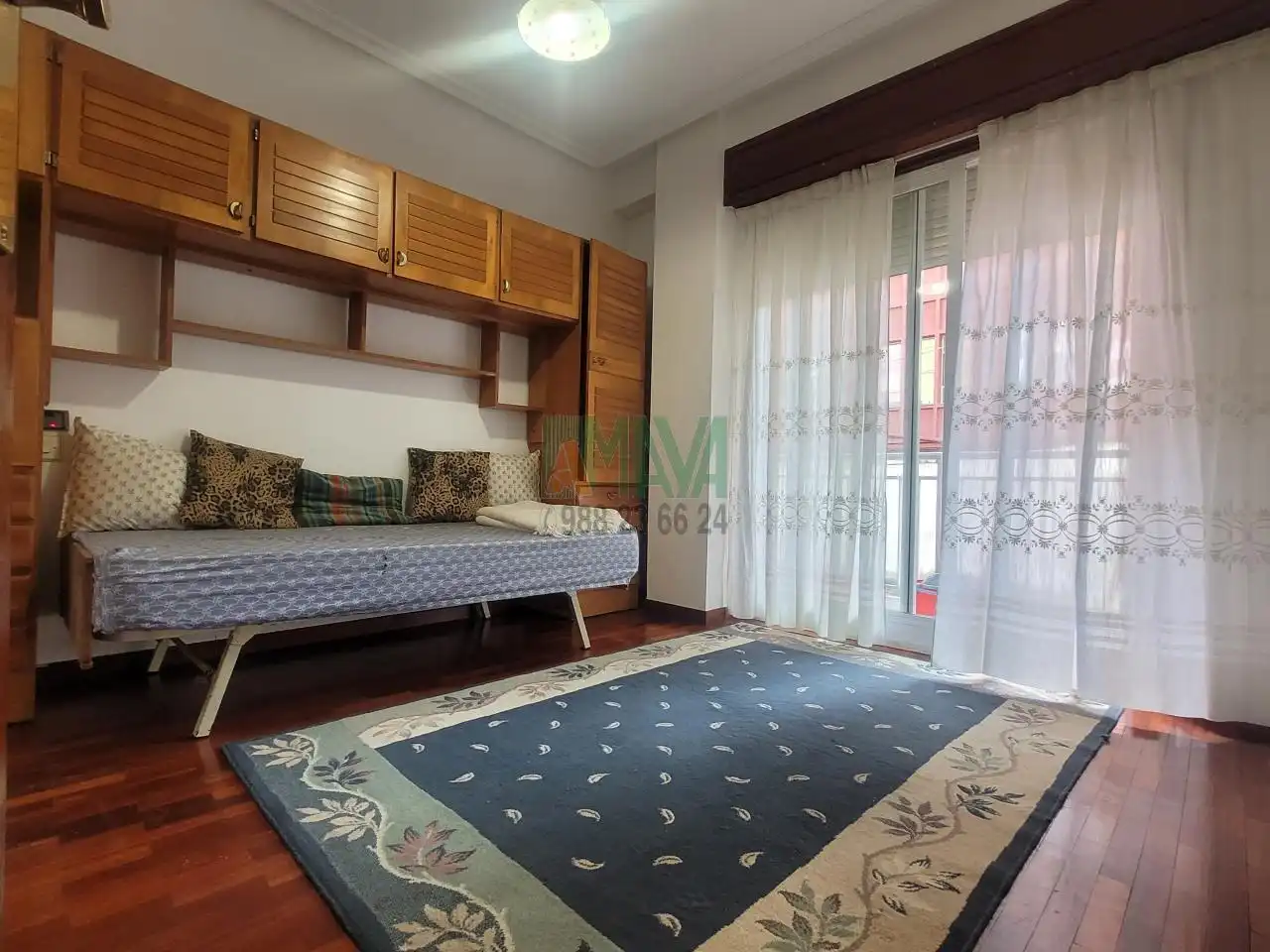 Schlafzimmer von Wohnung zur Miete in Ourense Capital  mit Heizung, Möbliert und Balkon