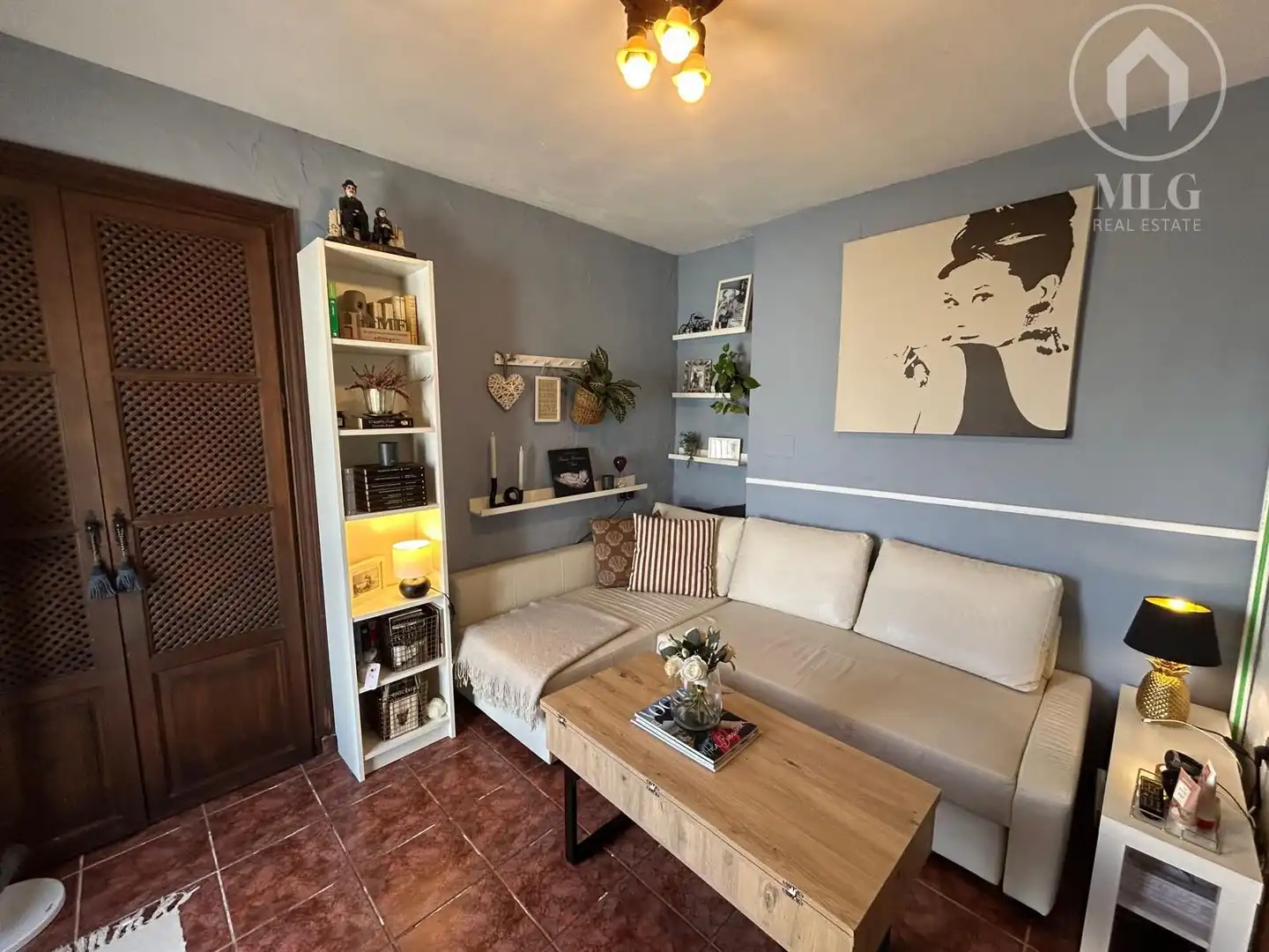Sala de estar de Casa o chalet en venta en Málaga con Aire acondicionado, Terraza y Trastero